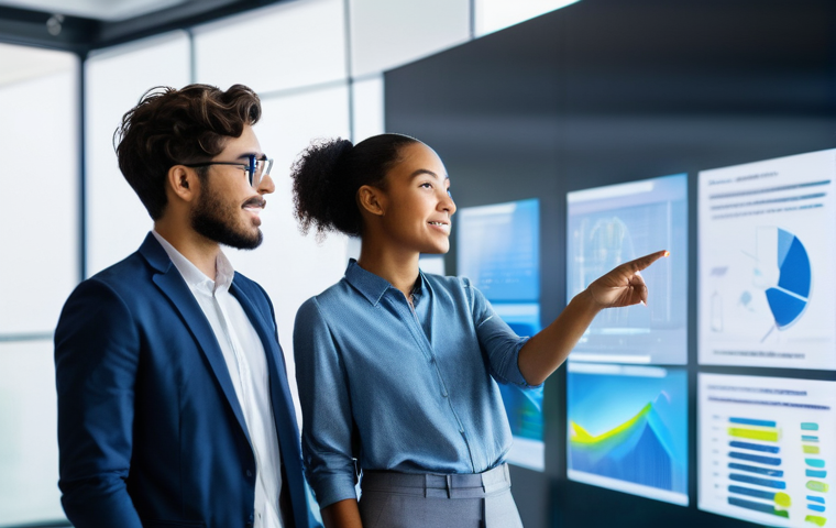 직업상담사 전문성 개발 방법 - **Prompt 1: Collaborative Future Career Exploration**
    "A group of four diverse young adults (two...