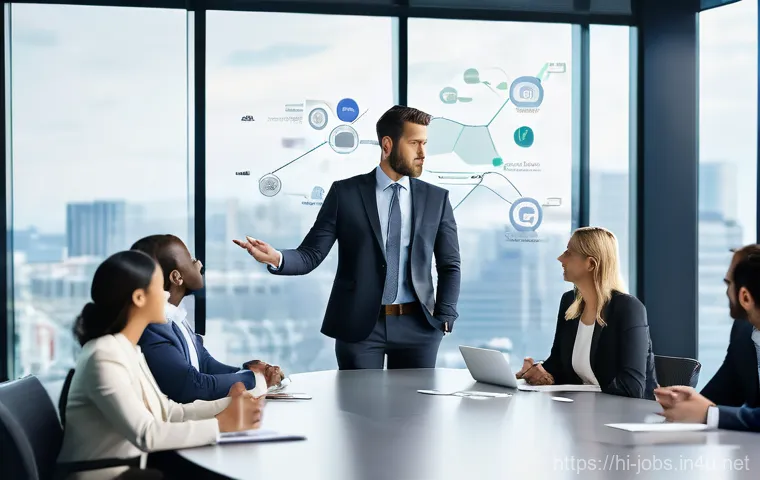 직업상담사로 HR 컨설팅 시작하기 - **Professional Transition: From Career Guidance to HR Strategy**
    A brightly lit, modern office s...