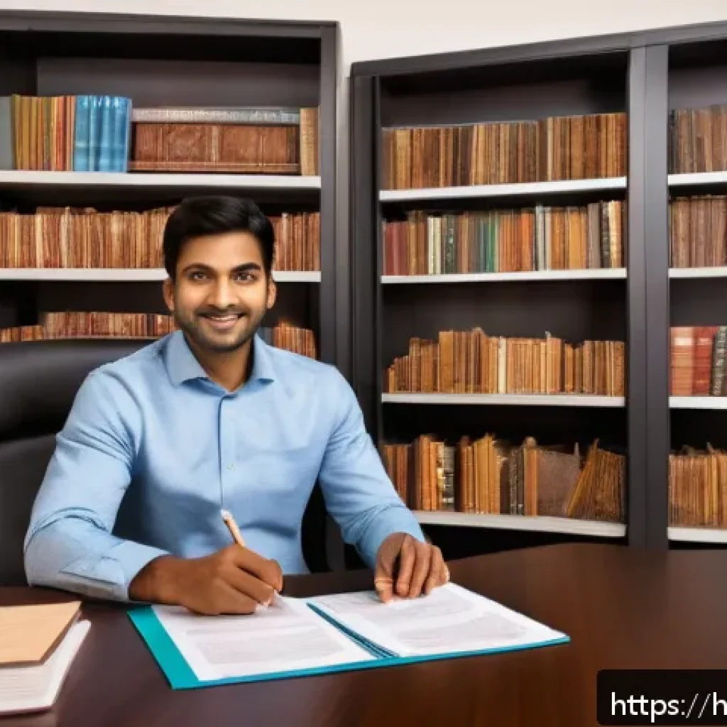 직업상담사 강사로 전환하는 방법 - A professional career counselor of Indian ethnicity, dressed in formal business attire, seated in a ...