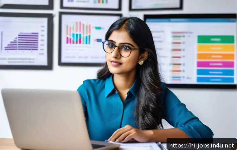 직업상담사와 디지털 기술 활용 - A young Indian professional woman sitting at a modern home office desk, engaging with an online care...
